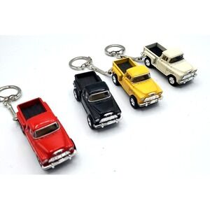 Kinsmart Chevrolet Stepside Pickup Truck Mini Car Keychain Lot of 4 Pull Back